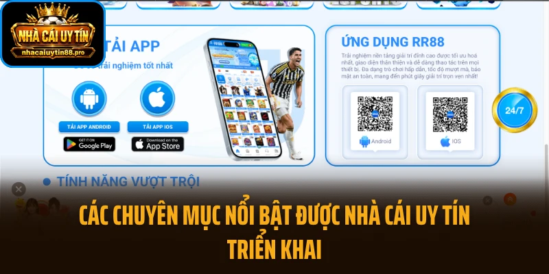 Các chuyên mục nổi bật được NHÀ CÁI UY TÍN triển khai