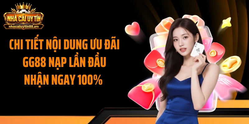 Chi tiết nội dung ưu đãi GG88 nạp lần đầu nhận ngay 100%