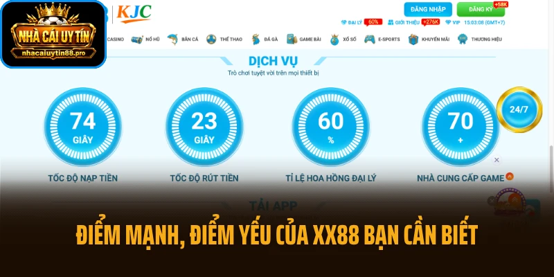 Điểm mạnh, điểm yếu của XX88 bạn cần biết