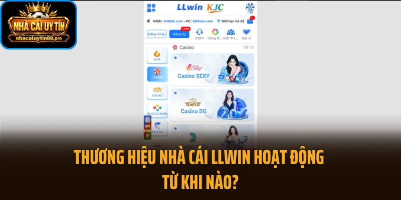 Thương hiệu nhà cái LLWIN hoạt động từ khi nào?